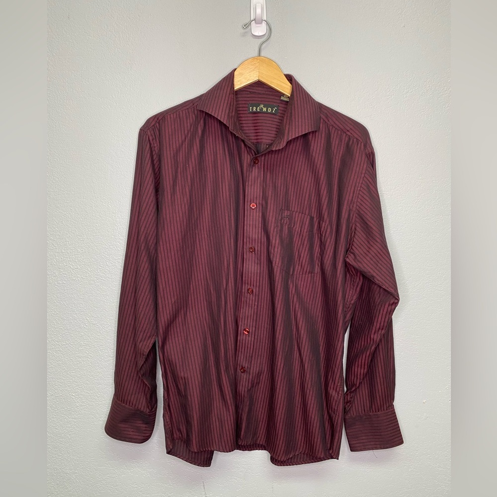 Trendz striped button down shirt